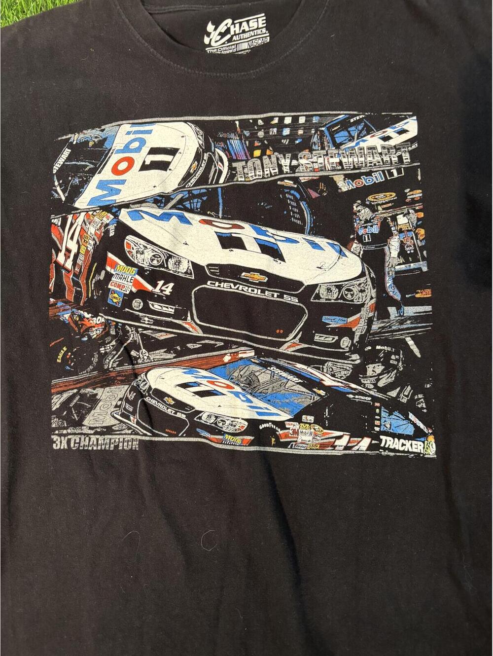Nascar Chase Authentics Tony Stewart #14 Mobile 1 T-Shirt Mens Large - Picture 2 of 6